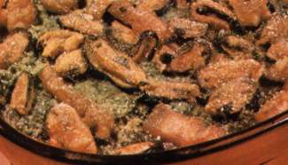 Cozze agli spinaci