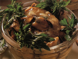 Cozze in coppe