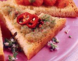 Crostini alle melanzane