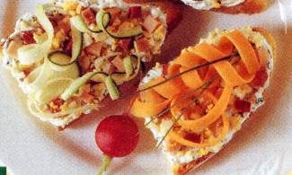 Crostini alle verdure