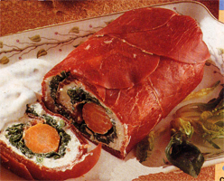 Fette di bresaola farcite