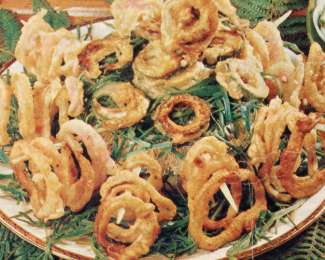 Frittura di cipolle e cetrioli