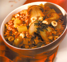 Insalata di funghi e farro