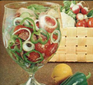 Insalata mista di wurstel
