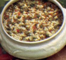 Minestrone piselli e asparagi