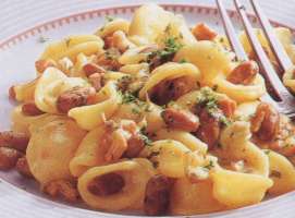 Orecchiette con borlotti
