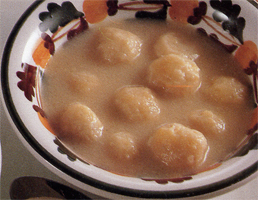 Palline di formaggio in brodo