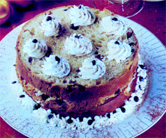 Panettone farcito in crema di frutta