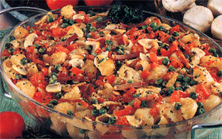 Pasta gratinata ai funghi