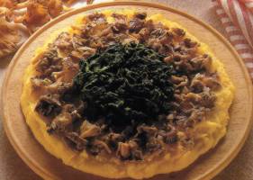Polenta agli spinaci