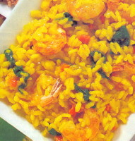 Risotto gamberi e zafferano