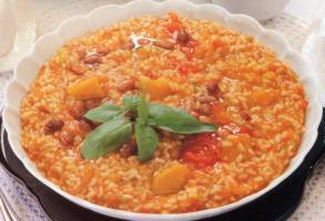 Risotto ortolano con zucca