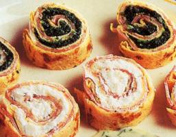 Rotolini misti di frittata