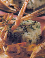 Sformatino di riso agli scampi