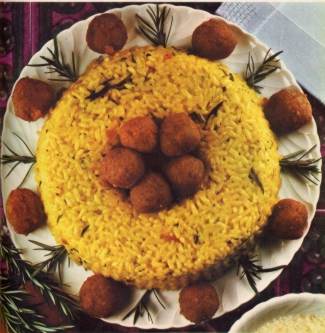 Sformato di riso con polpette