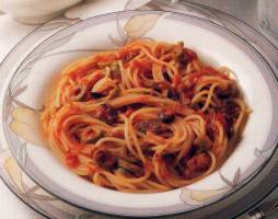 Spaghetti con olive