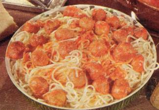 Spaghetti con polpettine