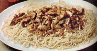Spaghetti con rigaglie