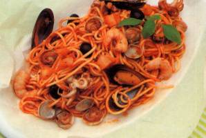 Spaghetti marini al cartoccio