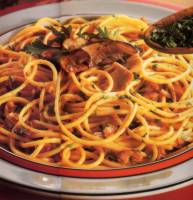 Spaghetti tonno e funghi