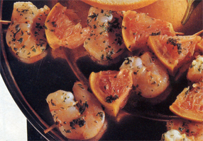 Spiedini di pesce all'agro