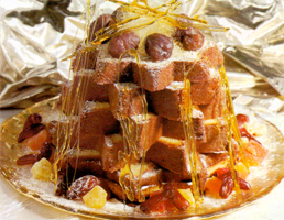 Stelle di pandoro farcito