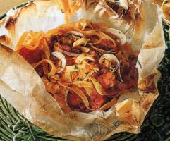 Tagliatelle al cartoccio