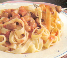 Tagliatelle coi fagioli