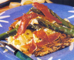 Tartine di riso agli asparagi