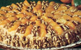 Torta alle noci e mandarino