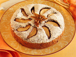 Torta cacao e pere