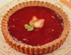 Torta con marmellata di fragole