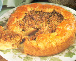 Torta di mele ripiena