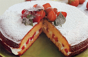 Torta light alle fragole