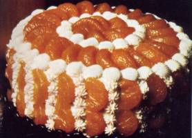 Torta panna e arancia