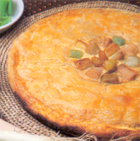 Torta ripiena ai porri