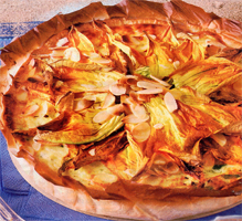 Torta salata con zucca