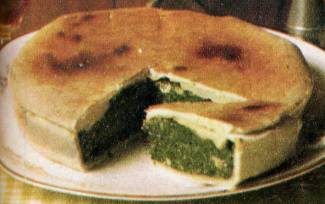 Tortino ripieno di spinaci
