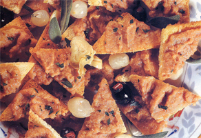 Triangolini al prosciutto