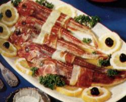 Triglie al prosciutto