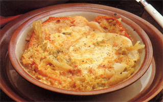 Zuppa al formaggio e verdure