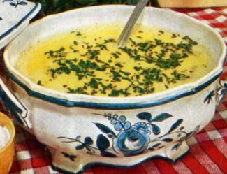 Zuppa di lattuga e panna